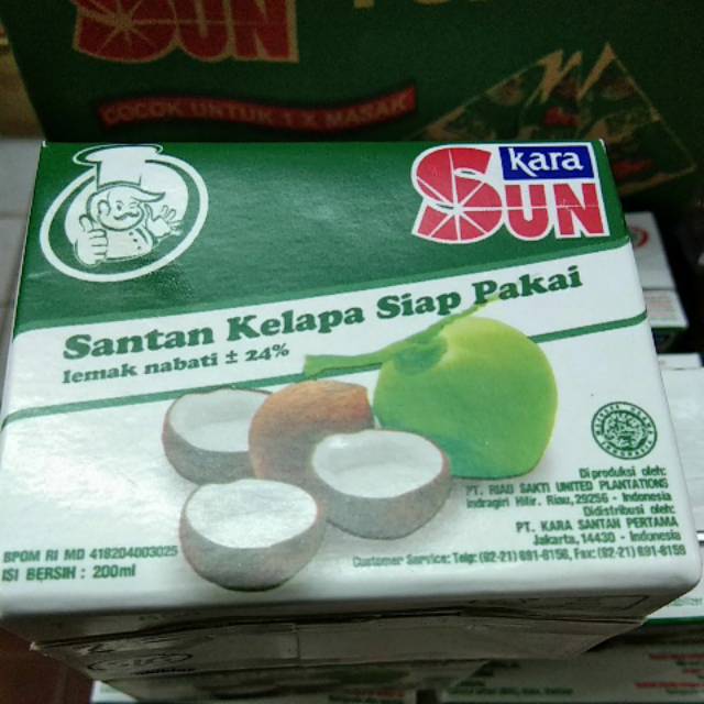 

Santan kelapa siap saji [ SUN KARA] 200gr