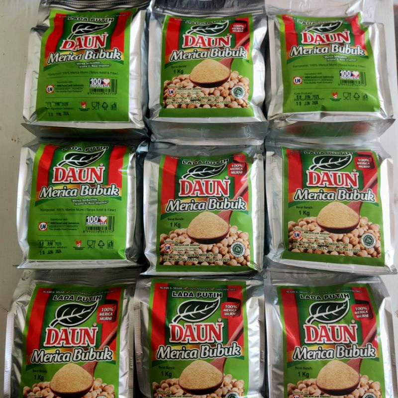 

BUMBU MERICA LADA PUTIH BUBUK 1 KG, KUALITAS SETARA MERK LADAKU DIJAMIN