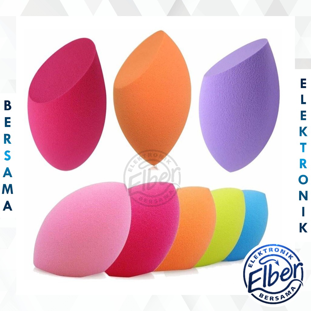 Jual ELBER Beauty Sponge Blender Teardrop Spons Blender Make Up Telur Murah Shopee Indonesia