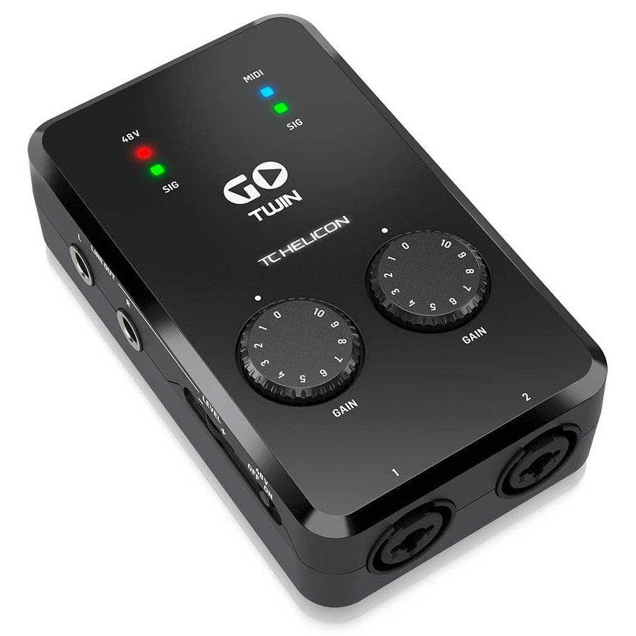 Soundcard Audio Interface Mobile TC Helicon Go Twin