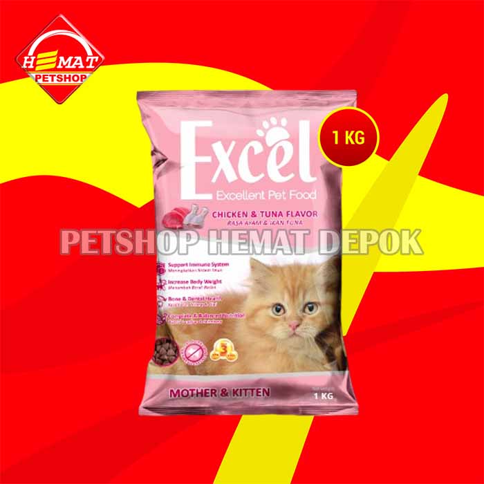 Makanan Kucing Excel Cat Food 1 KG