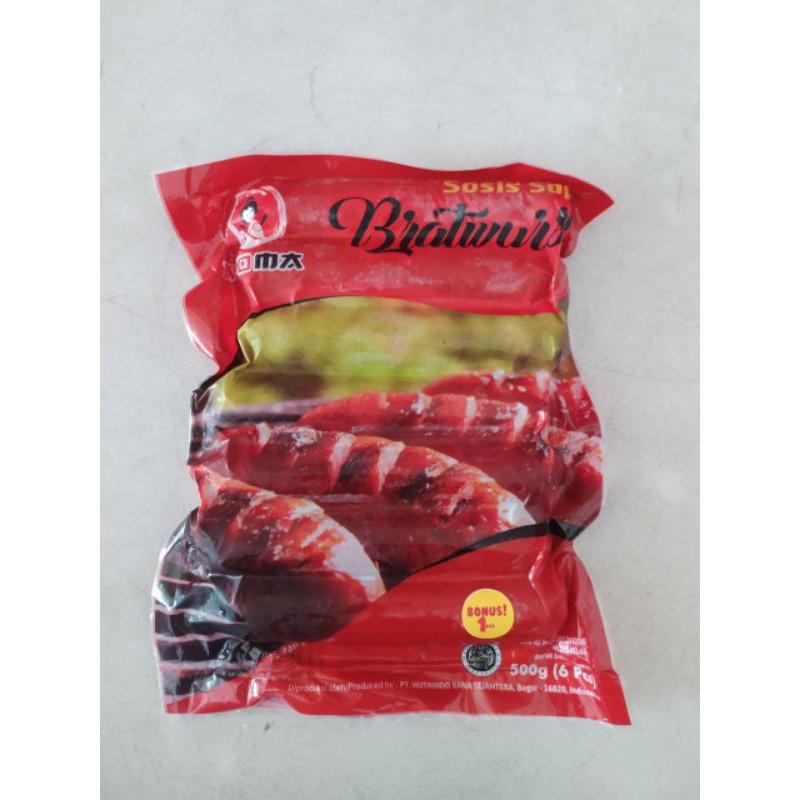 

Ayoma Sosis Sapi Bratwurst Jumbo Original Isi 6 Extra 1