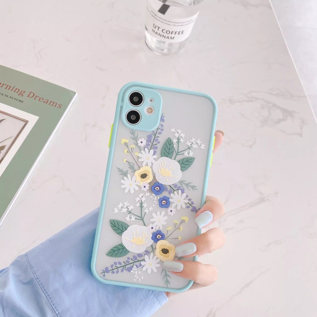 BESTSELLING !!!! HYBRIDCAMERA 3D Floral Case Iphone ( ip 7 - 12promax READY !! )