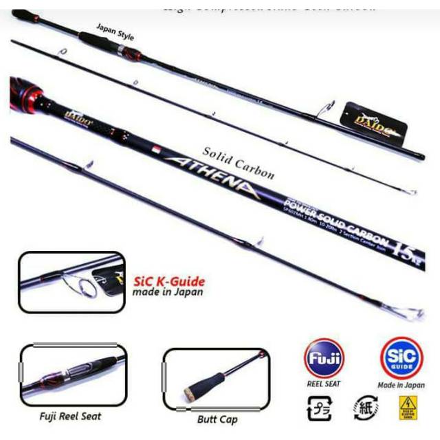 Joran pancing carbon daido athena japstyle murah laris semarang