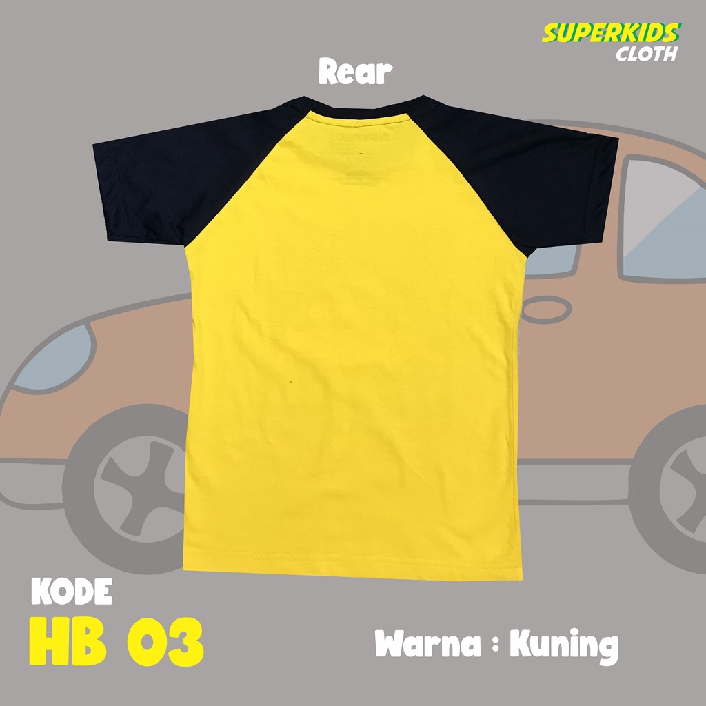 KAOS ANAK LAKI LAKI / PAKAIAN ANAK LAKI / BAJU ANAK LAKI MURAH BUKAN SUPERHERO LENGAN PENDEK TERBARU MOTIF MOBIL BRAND SUPERKIDSCLOTH 1 - 11 TAHUN