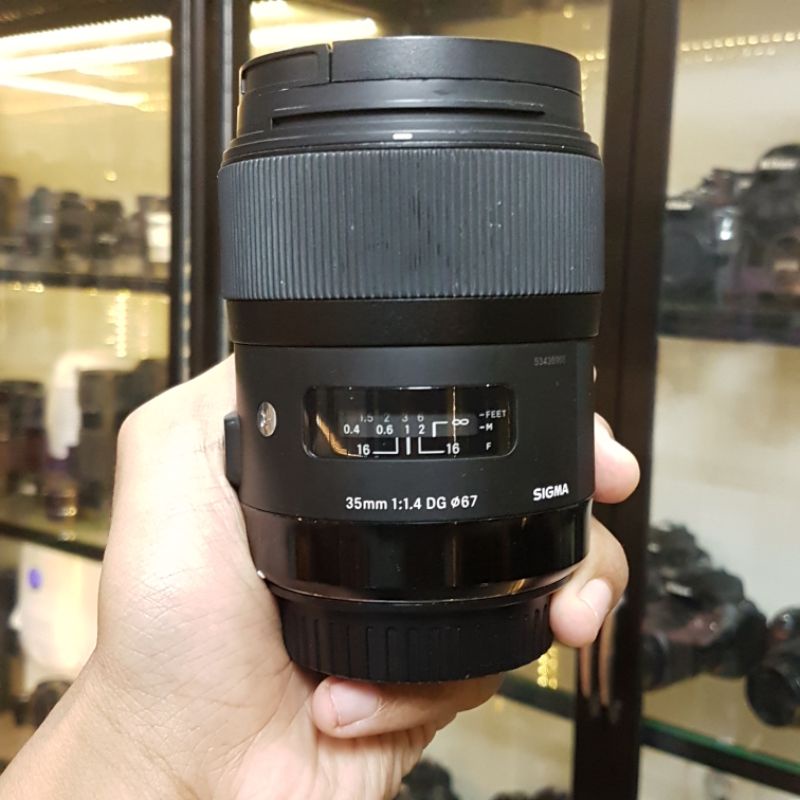Lensa Sigma 35mm F1.4 Art For Canon mulus