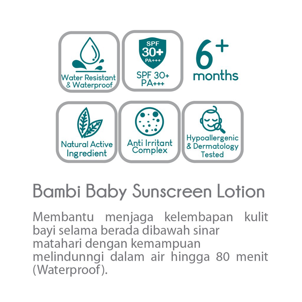 Bambi Baby Sunscreen Lotion - 100mL