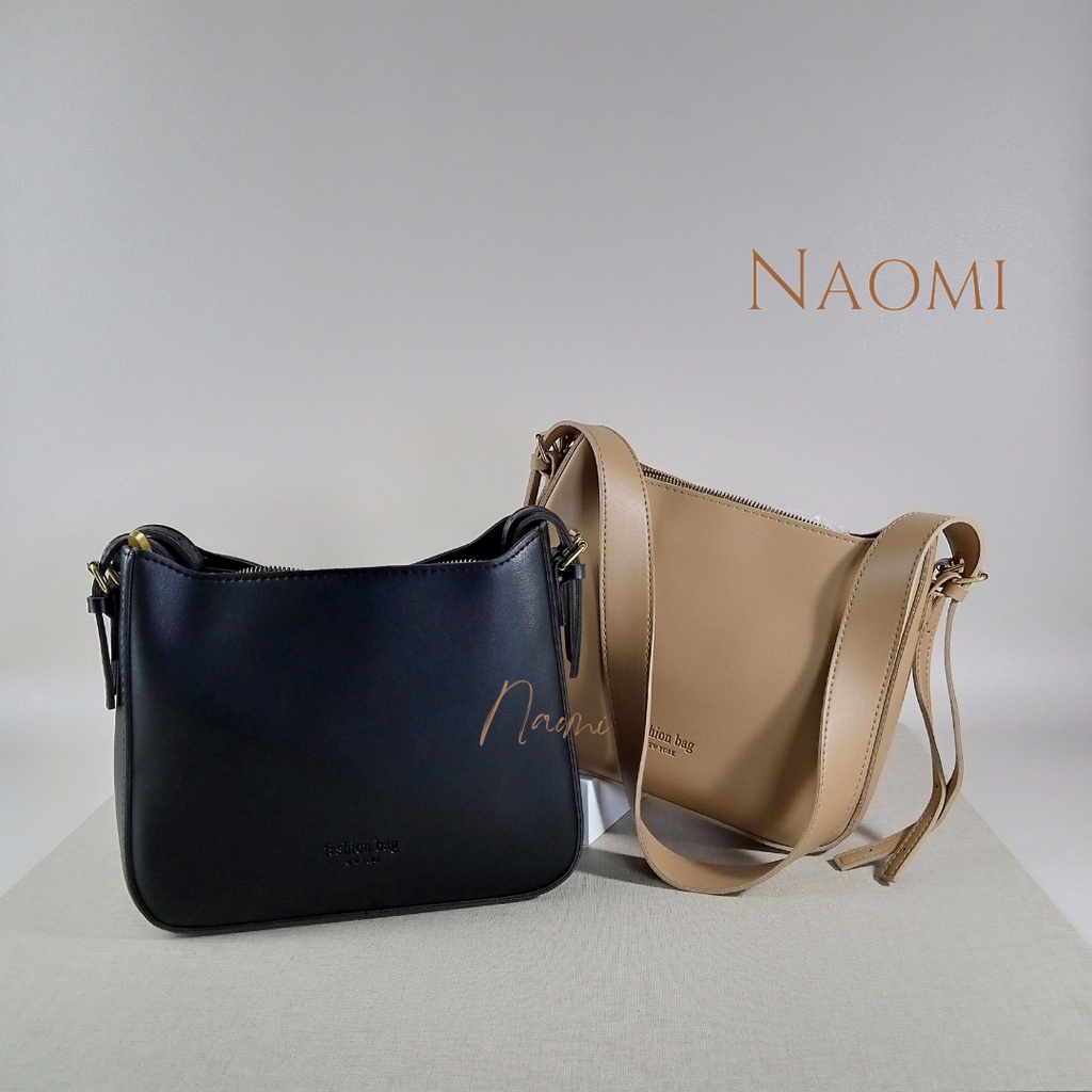 NAOMI - Olivia Hand Bag Import Wanita Premium Bag - Tas Selempang Wanita Kulit Sintetis PU - Fashion Bag Besar Daily Harian - Simple - Lembut - Tas Wanita - Tas Naomi - Naomi Bag - women bag