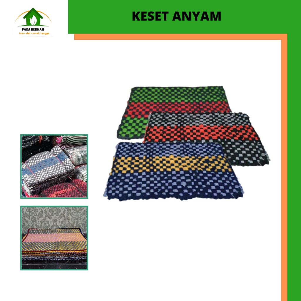 Keset Anyam Tebal Keset Tebal Keset Kamar Mandi Keset Murah Kecil Besar