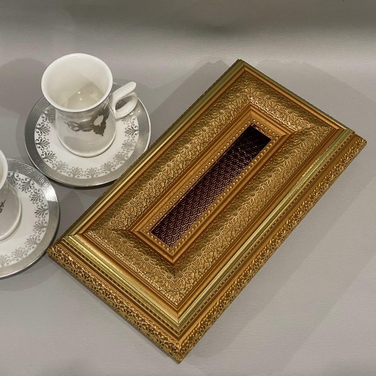 Kotak Tissue Gold , Tempat Tissue Mewah, Kotak Tisu, Tempat Tisu