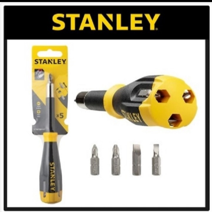 OBENG PLUS MINUS MULTI BIT SCREWDRIVER STANLEY