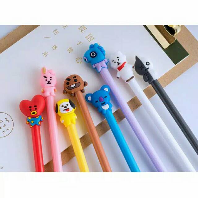 

Pulpen gel Kpop BTS BT21 murah