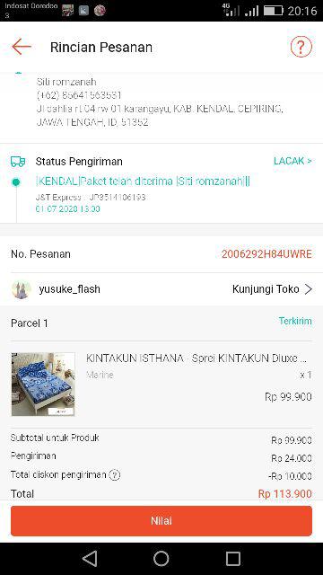 Kintakun Isthana T30 - Sprei Kintakun Dluxe 180x200 - Chili Red/cool Gray/deep Blue/khaki