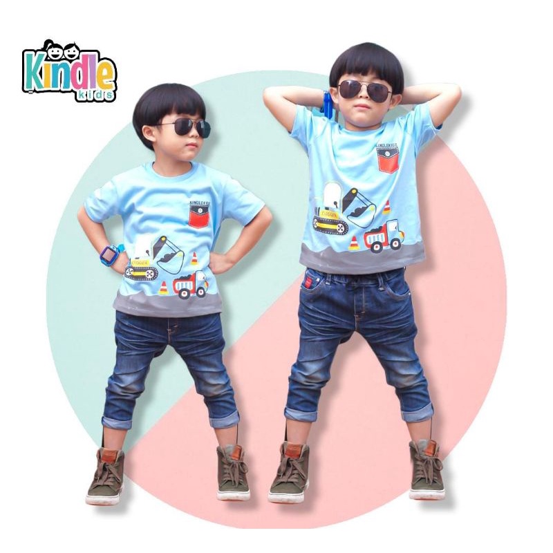 Kaos Anak Motif Kendaraan Series Original KendleKids Kaos Anak Motif Mobil