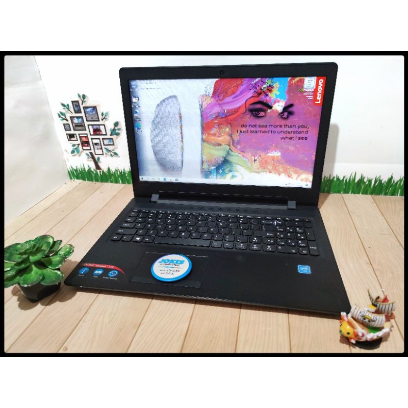 Laptop Lenovo 110-14IBR Quadcore Slim Batre Awet