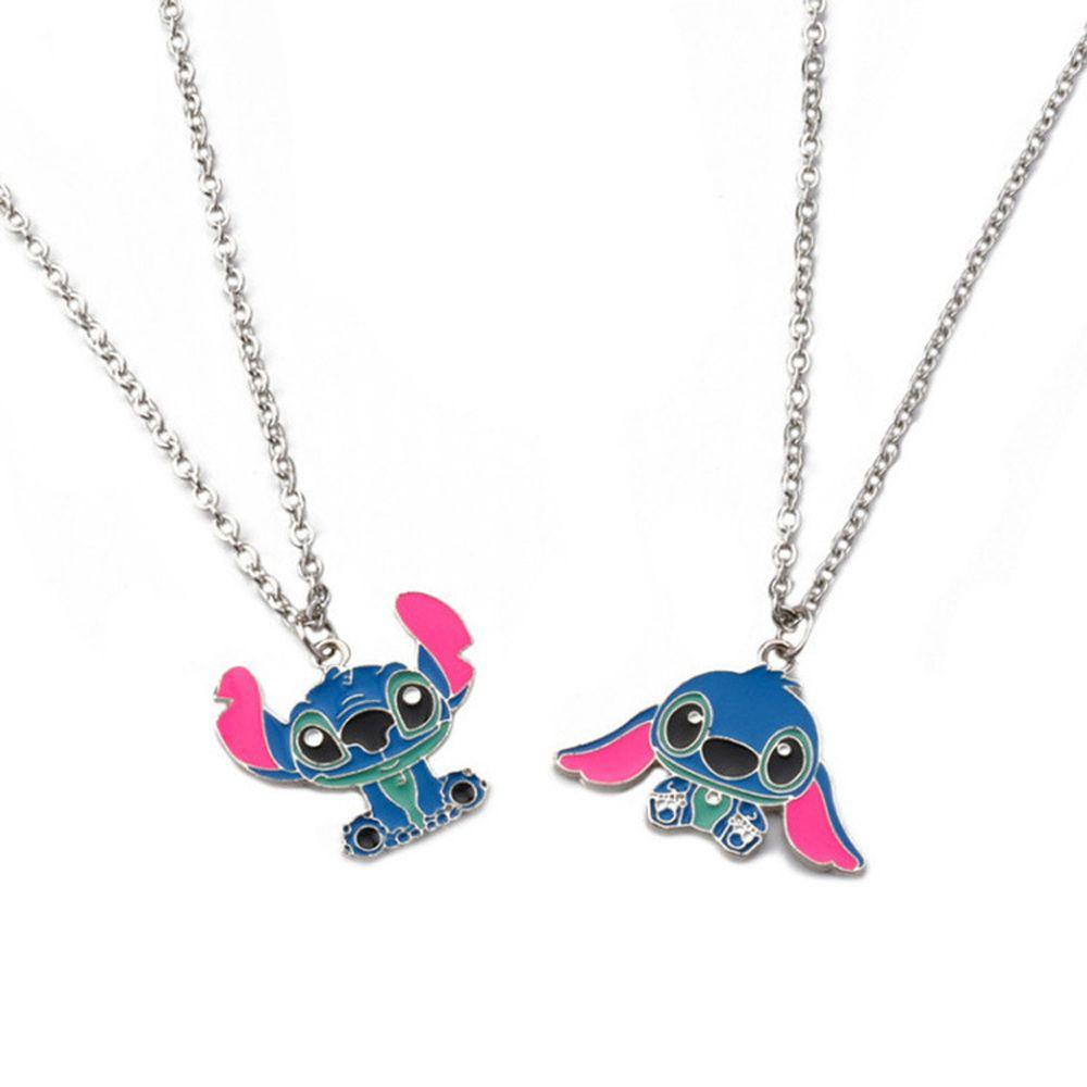 Nickolas1 Lilo &amp; Stitch Liontin Aksesoris Lucu Kalung Hadiah Ornamen Perhiasan Anime Necklace