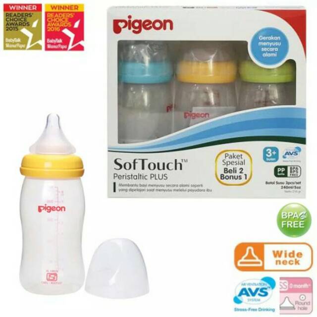 Pigeon Botol Wideneck isi 3