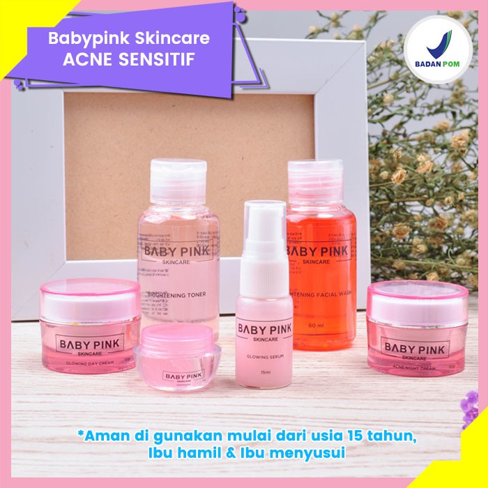 Baby Pink Skincare Acne Sensitif Menghilangkan Jerawat Meradang Pada Kulit Sensitif Aman BPOM Halal