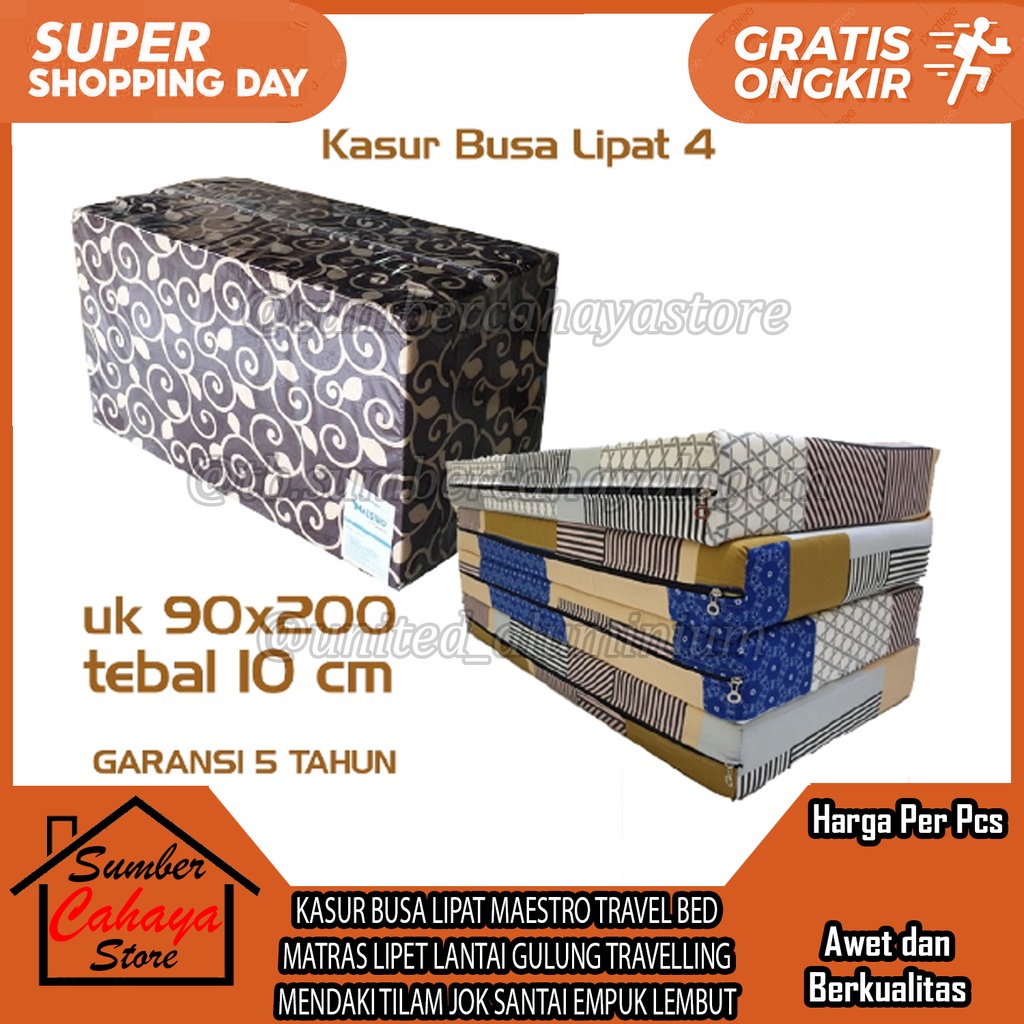 KASUR BUSA LIPAT MAESTRO TRAVEL BED MATRAS LIPET LANTAI GULUNG TRAVELLING  MENDAKI TILAM JOK SANTAI 
