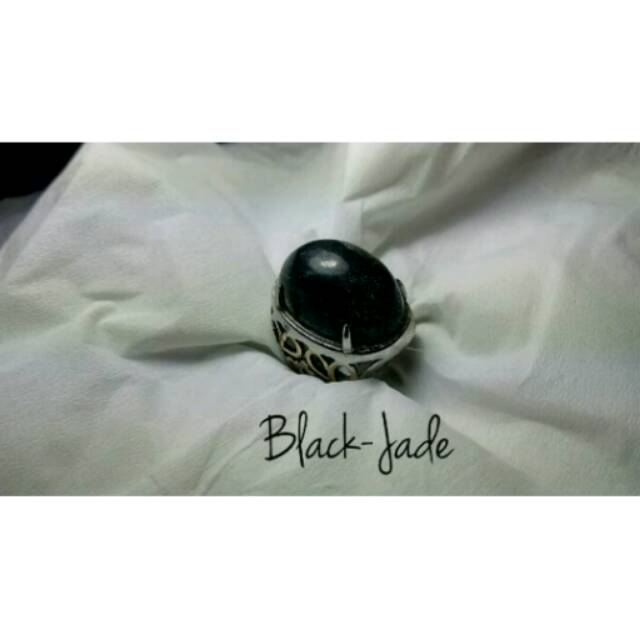Cincin Batu Black Jade Aceh