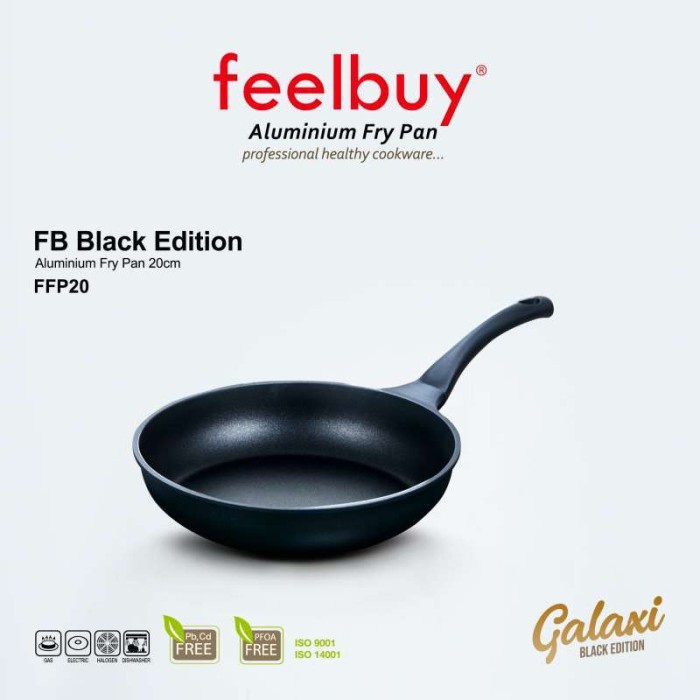 FFP20 BLACK EDITION ALUMINIUM FRY PAN 20CM / WAJAN / PENGGORENGAN