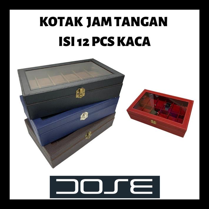 

Ukuran Besar Tempat Kotak Jam Tangan Watch Box Isi 12 Pcs