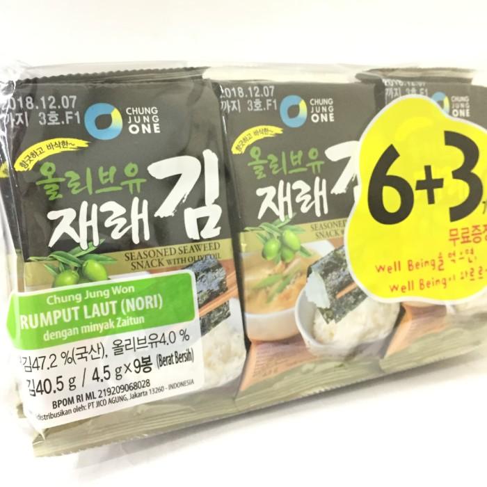 

Chung Jung Won Rumput Laut Nori 9Packx4.5Gr (Roasted Seaweed Laver) 019