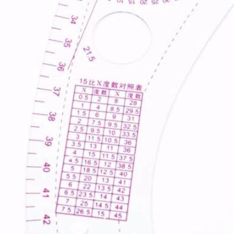

SALEE!!!!.. 7PCS/SET tailor ruler Clear measuring kit sewing drawing Yardstick ruler sleeve French arm curve set Paddle Whee ruler set