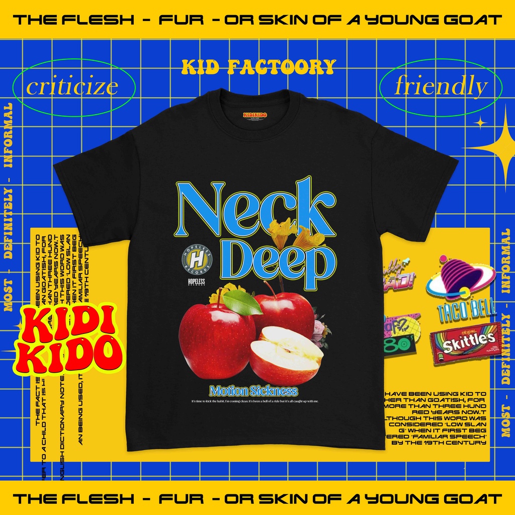 KAOS BAND ANAK NECK DEEP MOTION SICKNESS | KAOS ANAK | BAJU BAND ANAK | NECK DEEP MOTION SICKNESS | 