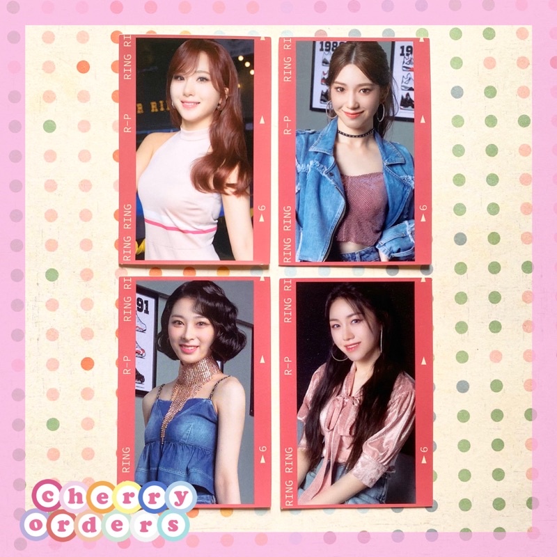 Rocket Punch Photocard &amp; Sticker Set : Ring Ring MD Juri Suyun Yunkyoung Dahyun