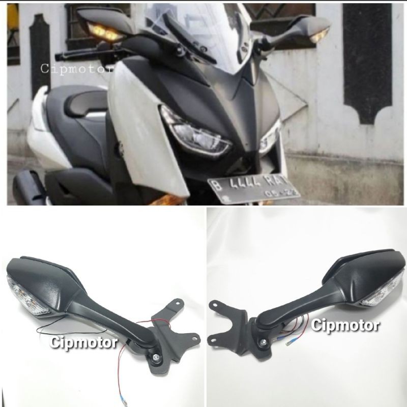 Paket Spion Zx10R motor XMAX 250 Dan Breket Dudukan Spion Serpo Xmax 250 pnp