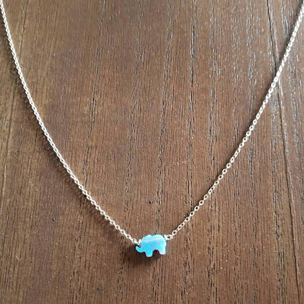 Hu Hu Hu Hu Hu Alat Bantu Pasang Kacamata♡ Kalung Rantai Liontin Hati Gajah Telapak Tangan Elegan Untuk Wanita