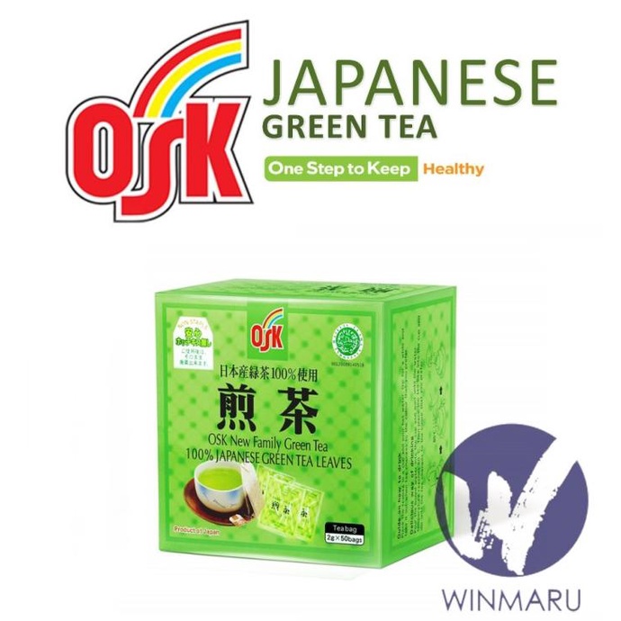 

[ COD ] Japanese Green Tea 50 sachets OSK - Teh Hijau Sachet - Halal MUI DISKON Kode 1192