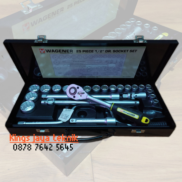 WAGENER KUNCI SOCK SET 1/2"(10-32) GERMANY 25 PCS