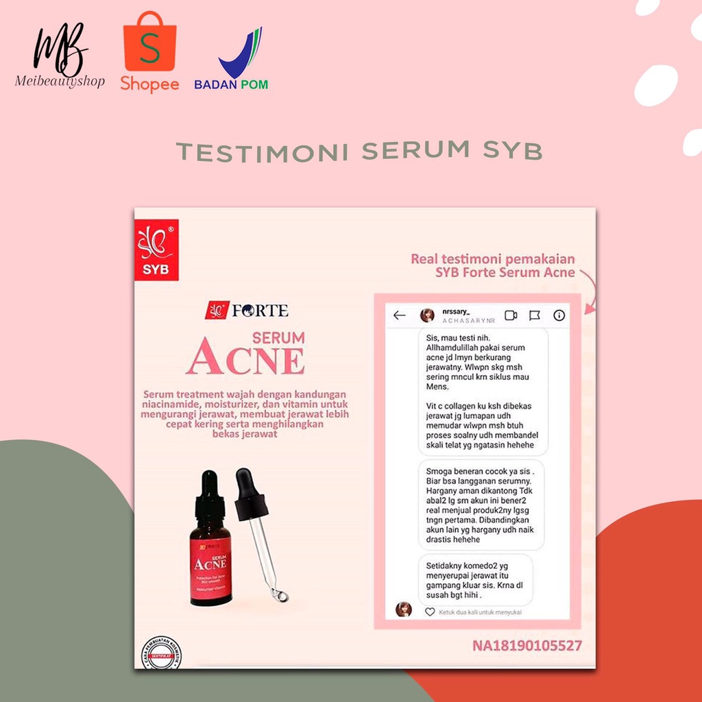 SYB Forte Serum Vitamin C / Aloe Vera / Collagen / Red Jelly / Gold / Acne