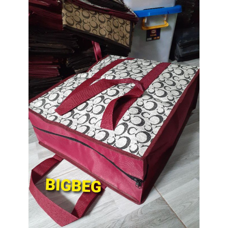 Tas Belanja Laundry Terpal Motif Sedeng M 44x48 cm Serbaguna Jinjing Tenteng Tote.bags Laundry