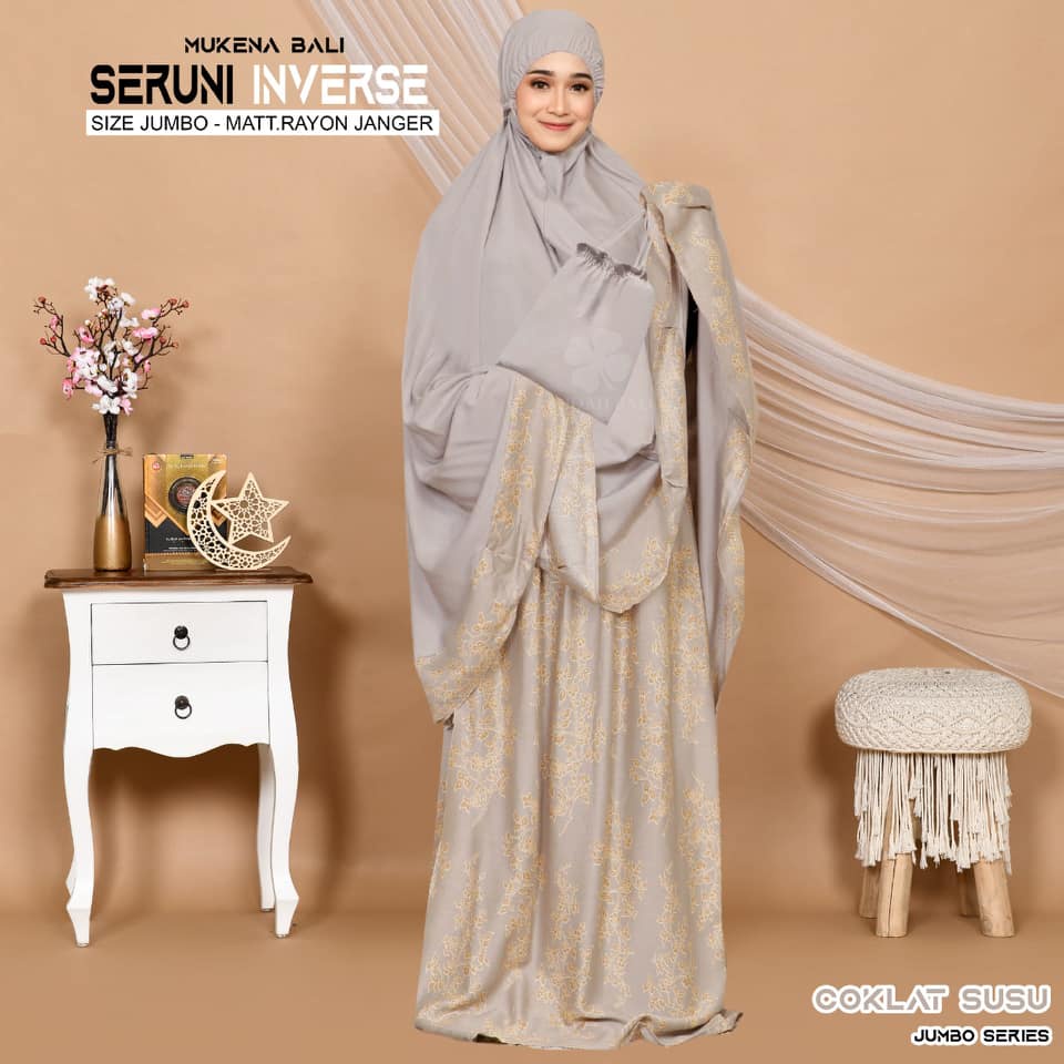 Mukena Bali seruni Jumbo-coksu invers jumbo