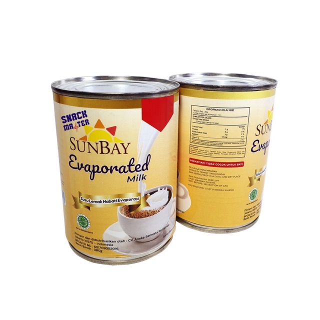 

Susu evaporated sunbay 380gr