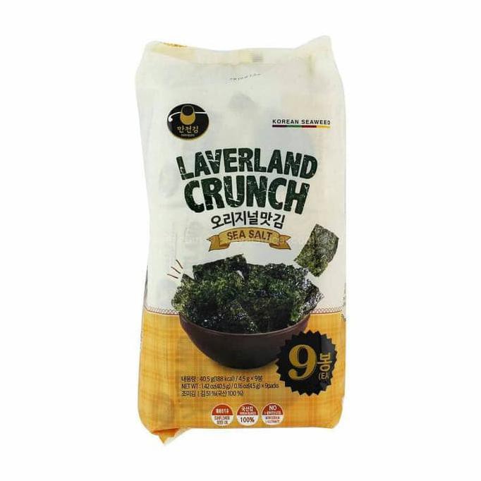 

Ahbba0 Laverland Crunch Seaweed Korea / Snack Seaweed By Manjun Rasa Sea Salt - Seasalt Saa