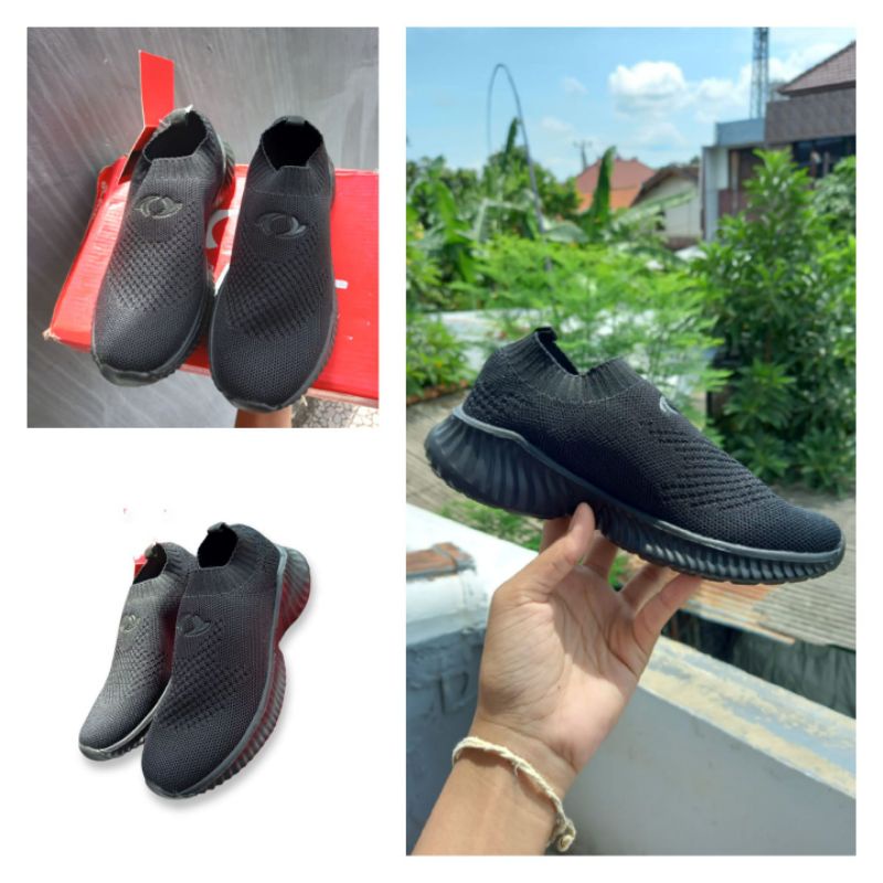 SEPATU ANAK ASTEC ADAMO KIDS RUNNING BLACK size 32