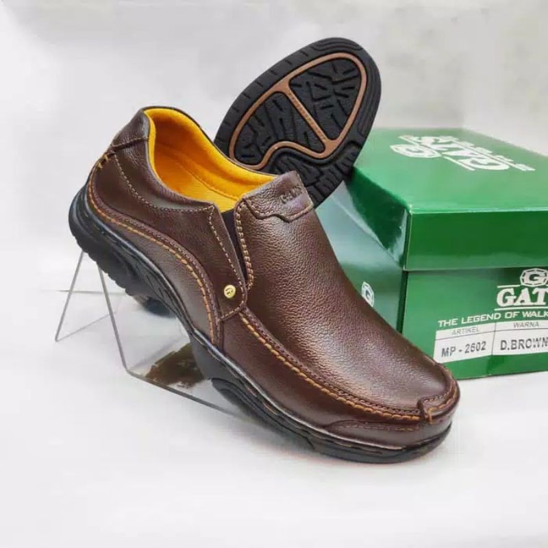 Gats MP2602 || MP 2602 Brown Sepatu Kulit ORIGINAL GATS SHOES