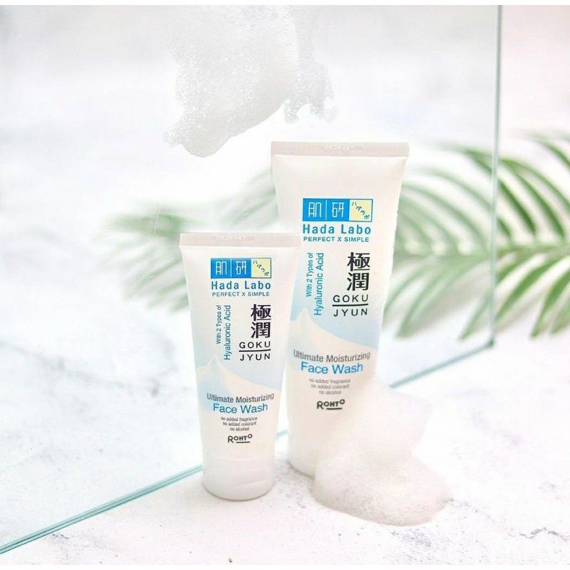 Hada labo Gokujyun Ultimate Moisturizing Face Wash 50ml 100ml