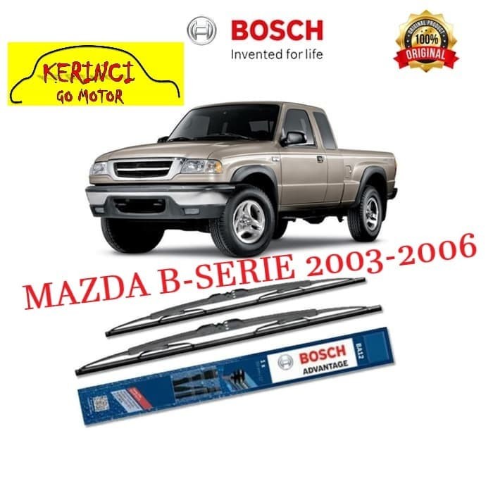 WIPER MAZDA B-SERIE 2003-2006 BOSCH ADVANTAGE -19&quot; &amp; 19&quot; SEPASANG