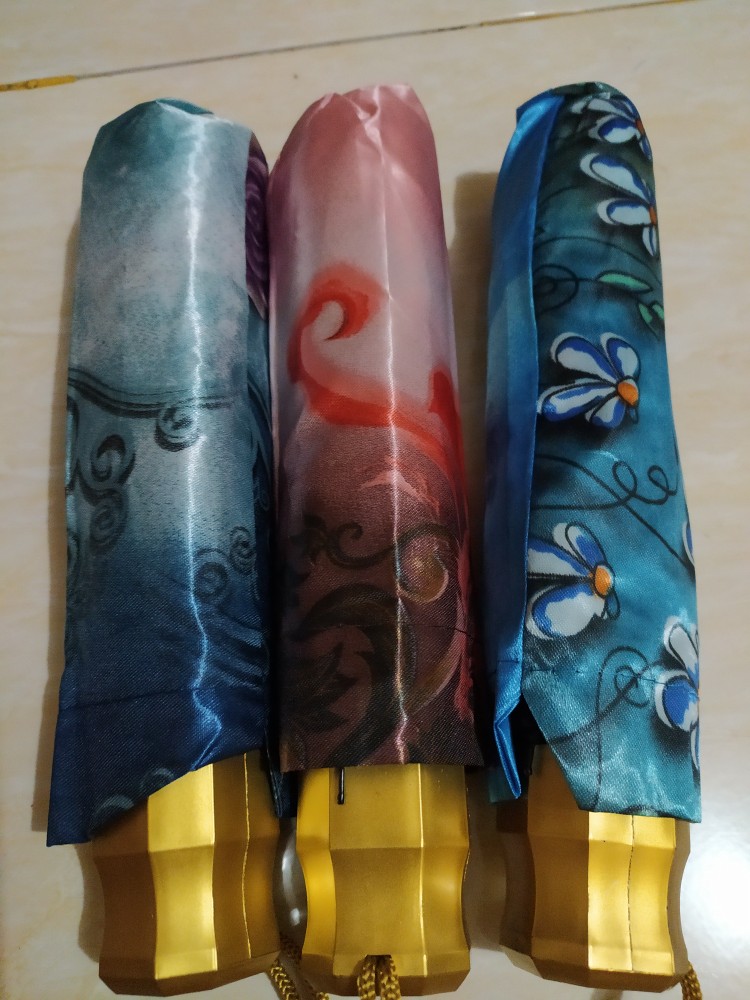 Payung Kapal Lipat 3 Kembang (motif Random)