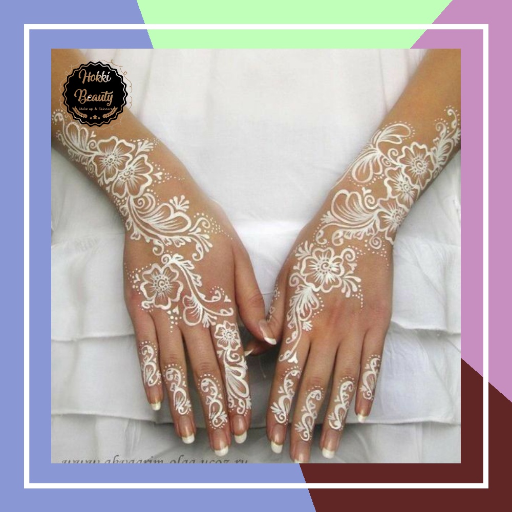 Henna Putih I Hena Warna Putih I Henna Tangan I Hena Putih I White Henna I Henna Al Latif Warna Putih