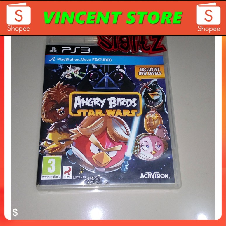 PRODUK ORIGINAL bd PS3 kaset game ANGRY BIRDS STAR WARS