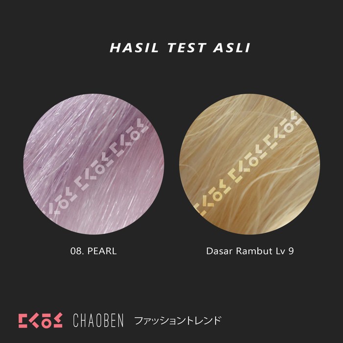 CHAOBEN PEARL hair color cream cat rambut abu silver