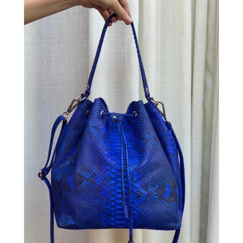 Tas Serut Kulit Ular Ukuran 25cm Bisa request Warna