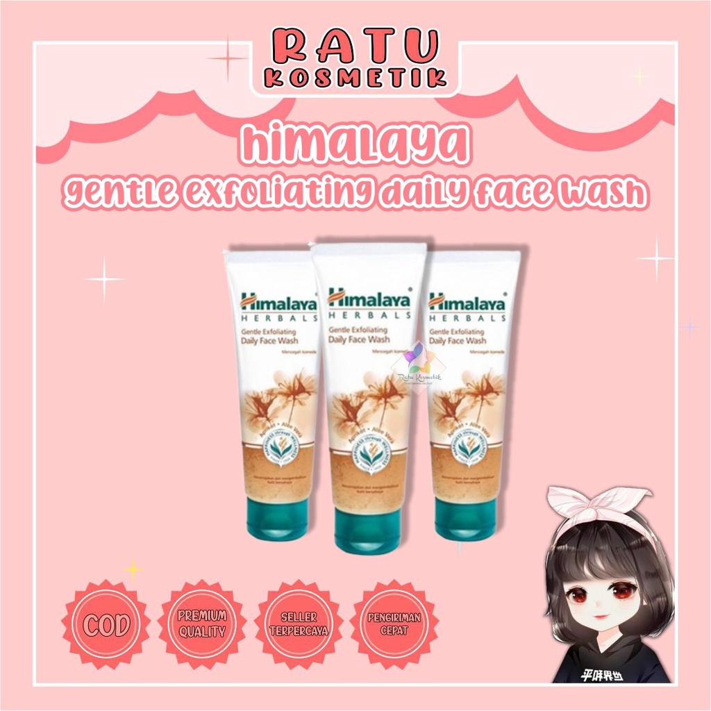 ❤ RATU ❤ Himalaya Gentle Exfoliating Daily Face Wash | Clear Complexion Whitening Pembasuh Wajah Himalaya 50ml &amp; 100ml BPOM✔️