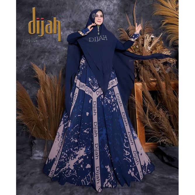 Dijah 616 ORI by Dijah / Gamis Set Syar'i / Gamis Pesta Mewah / Dress Muslimah / Baju Syar'i Terbaru / Fashion Muslimah Branded-4